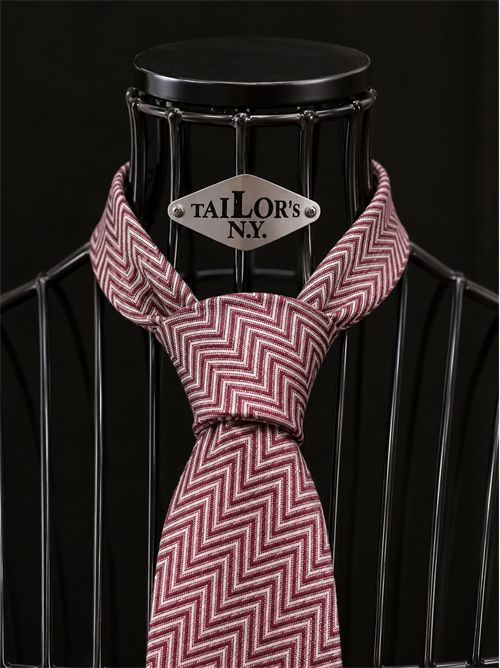 cravatta office SETTEBÌ | CRAVATTA01ZIGZAG BURGUNDY
